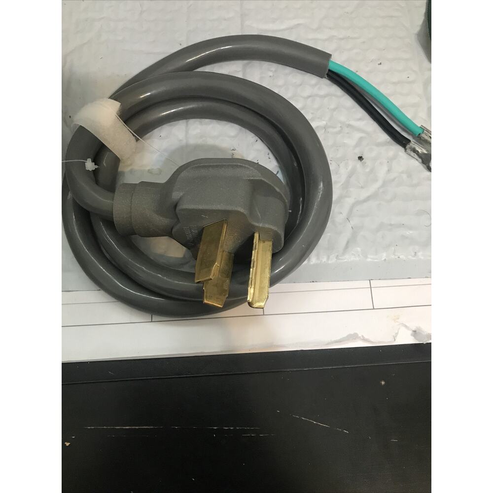 Intertek 5018440 PW 30 Amp 3 Prong Dryer Cord 4 Ft Grizzly 10/3 Gauge